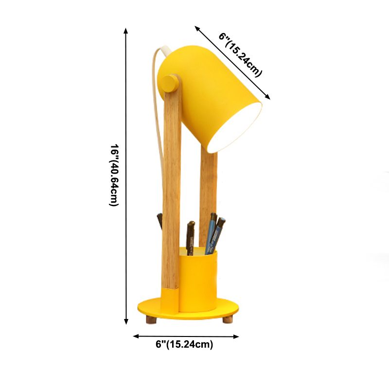 Macaron Simplicity Bell Lampada da tavolo Lampada metallizzata per camera da letto con supporto a penna