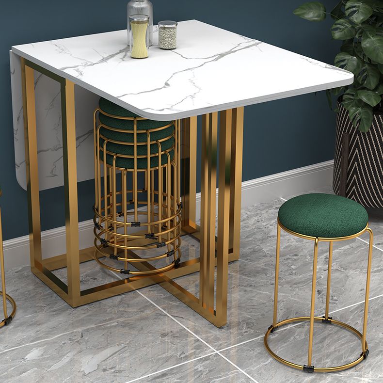 Simplicity Style Rectangle Dining Table Drop-Leaf Dinner Table for Dining Room
