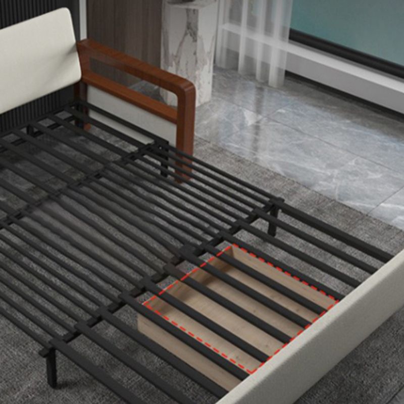 White Futon Sleeper Sofa Bed Contemporary Style with Arms Convertible Sofas