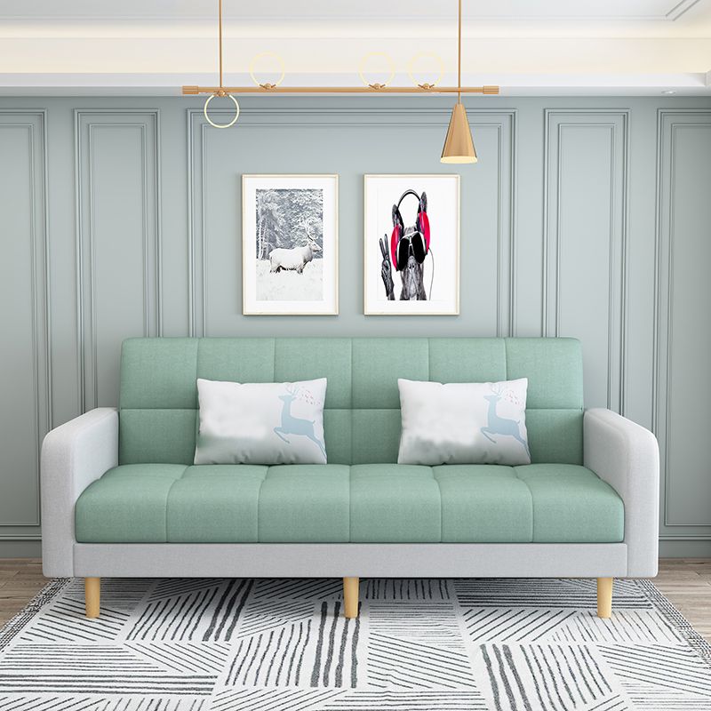 Fabric Square Arm Sectional Sofa 31.5"High Modern Tufted Split-Back Sofa with Storage