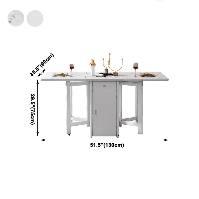 Zeitgenössischer Stil eines Esstischs Drop-Blatt Esstisch für Esszimmer