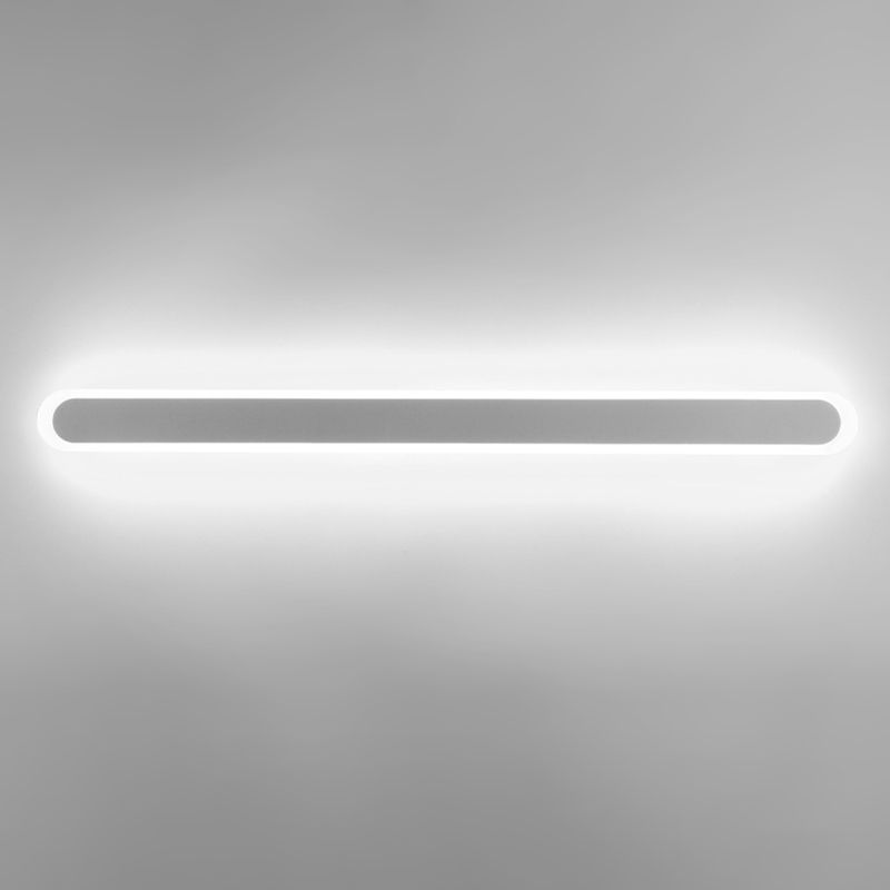 Iluminación de pared de forma lineal de metal Luz de luz de pared de luz simple moderna