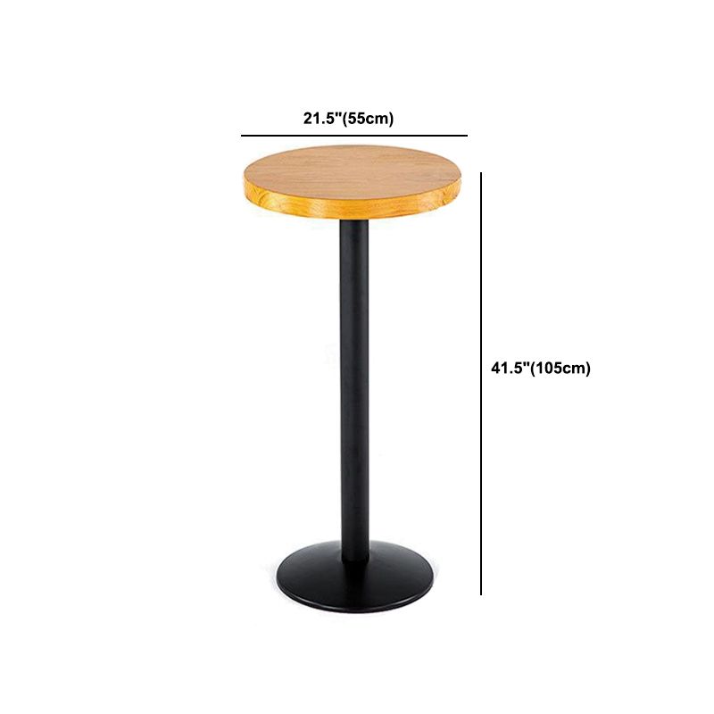 Solid Wood Bistro Set 1/2/3 Pieces Modern Style Round Bar Table Set