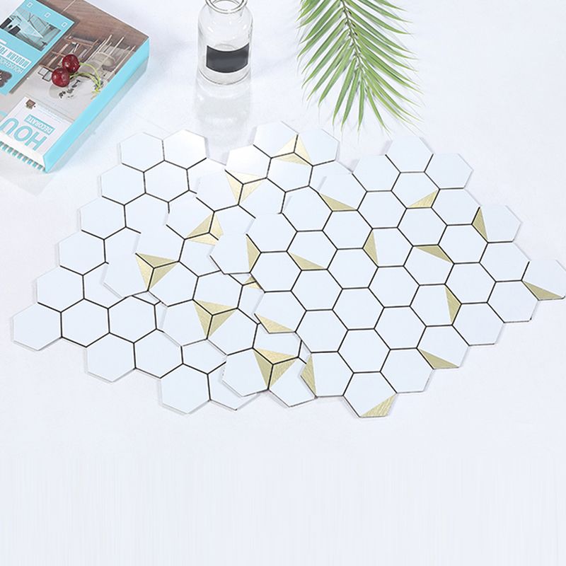 Kitchen Mosaic Tile Wallpaper Waterproof Peel and Stick Backsplash Tile