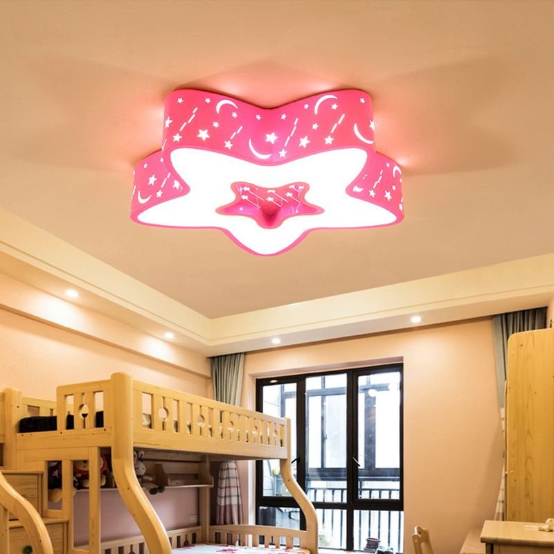 Illuminazione da incasso a stella Lampada da soffitto a LED in acrilico modernista per la cameretta dei bambini