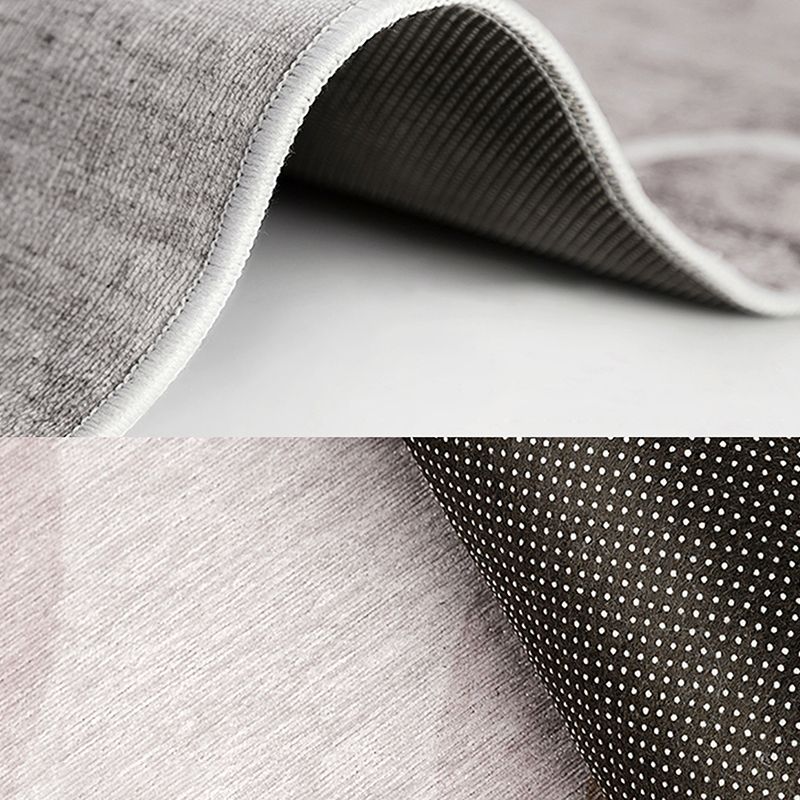 Moderne woonkamer Tapijt Grijs Polyester Gebied Rug vlekbestendig vloerkleed voor thuisdecoratie