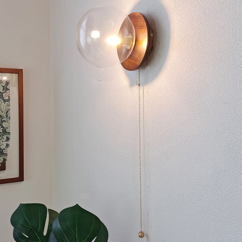Luz de pared de bola de vidrio Luz de luz de estilo moderno Luz de pared para sala de estar para sala de estar