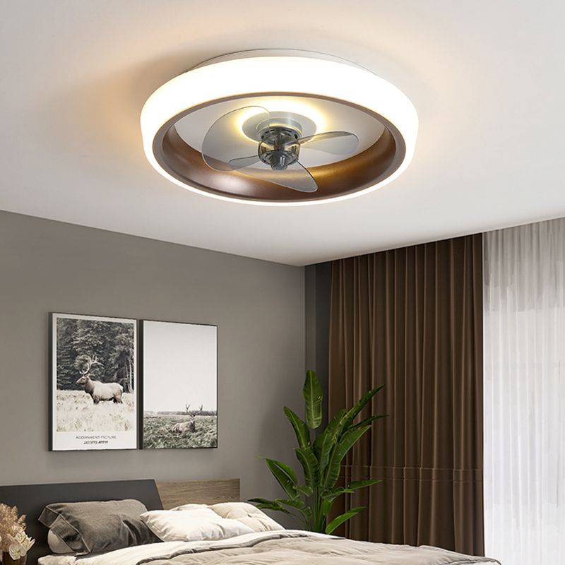 2 Light Ceiling Fan Lighting Modern Style Metal Ceiling Fan Lighting for Living Room