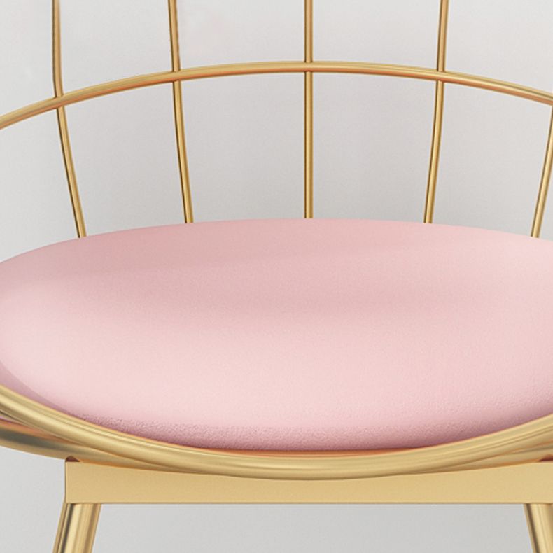 Fabric Dining Chair Scandinavian Open Back Armless Dining Chairs