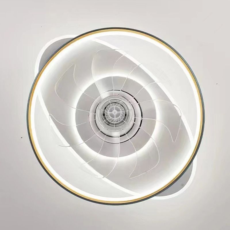 Multi Light Ceiling Fan Light Modern Style Metal Ceiling Fan Light for Living Room