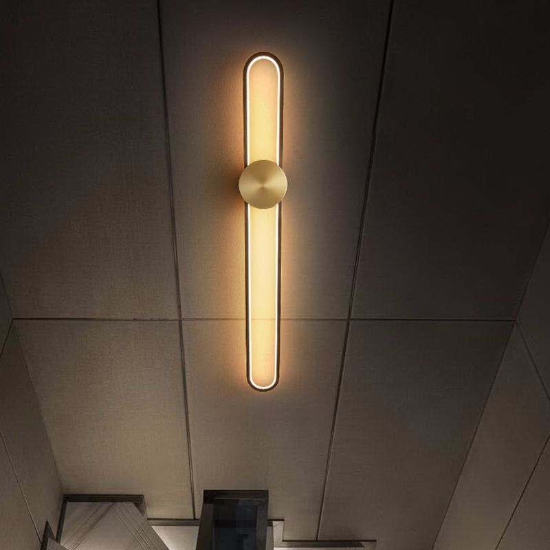 Estilo de lujo moderno Lineal Mall Donce Copper 1 Discontros de luz