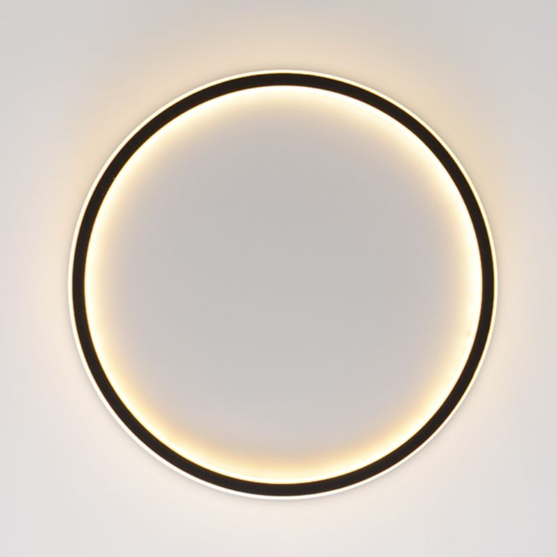 Plafonnier LED moderne et simple de forme ronde, luminaire décoratif d'intérieur, idéal pour une chambre à coucher