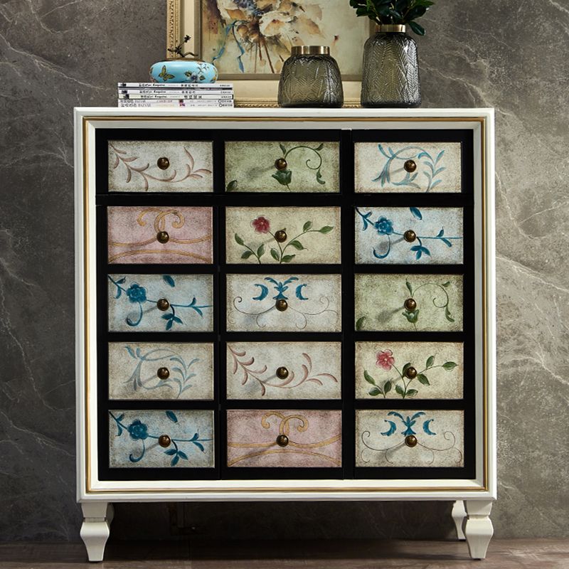 Mid-Century Rectangle Cabinet Standard Side Cabinet with Drawer