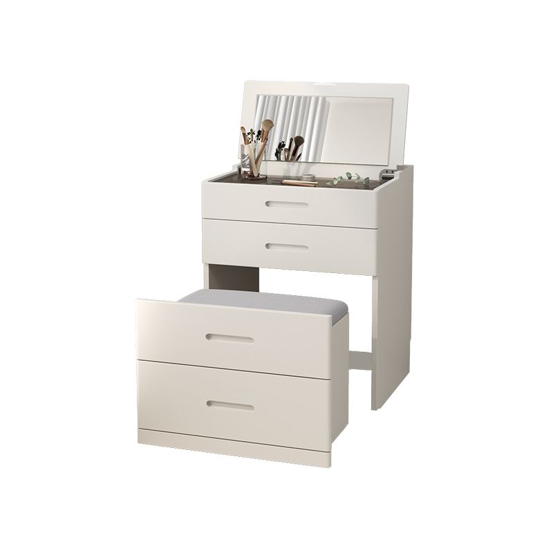 Solid Wood Makeup Vanity Desk Scandinavian Vanity Makeup Dressing Table Set