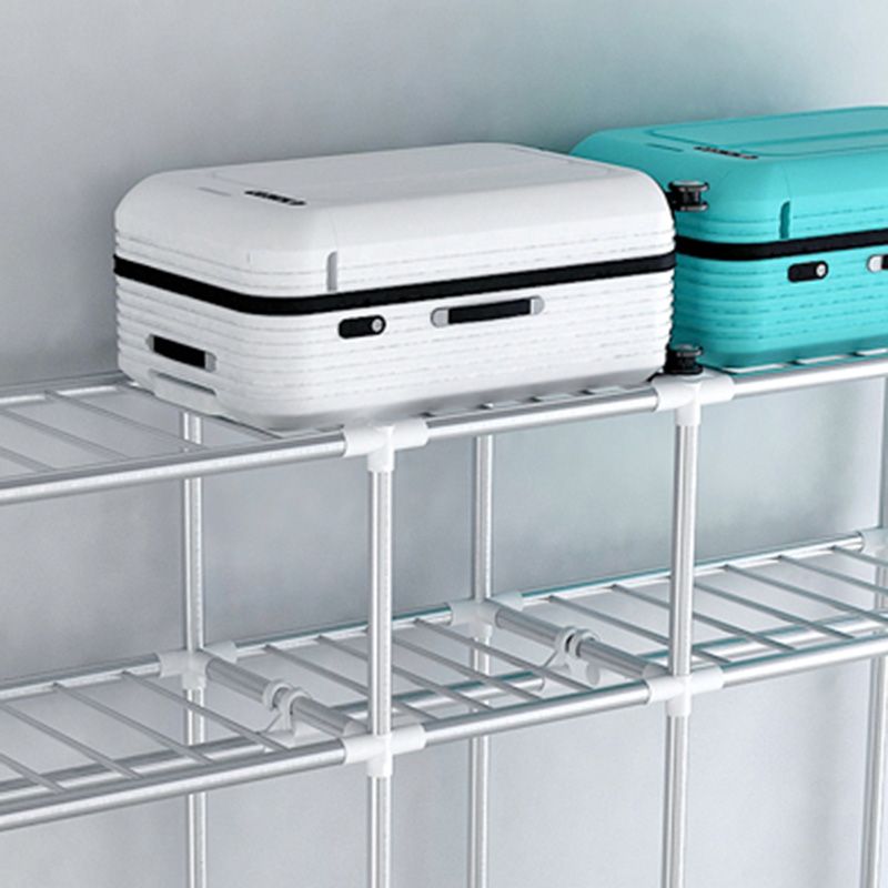 Rectangular Metal Wardrobe Industrial Style Simple Bedroom Wardrobe Closet