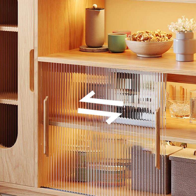 Stone Top Bar Table with Wooden Storage Rectangle Bistro Table for Small Places