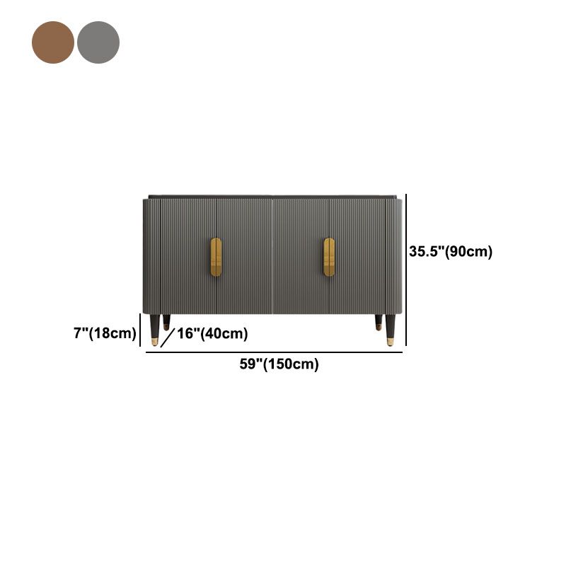 Glam Engineered Wood Credenza Simple Cabinets Dining Server for Living Room