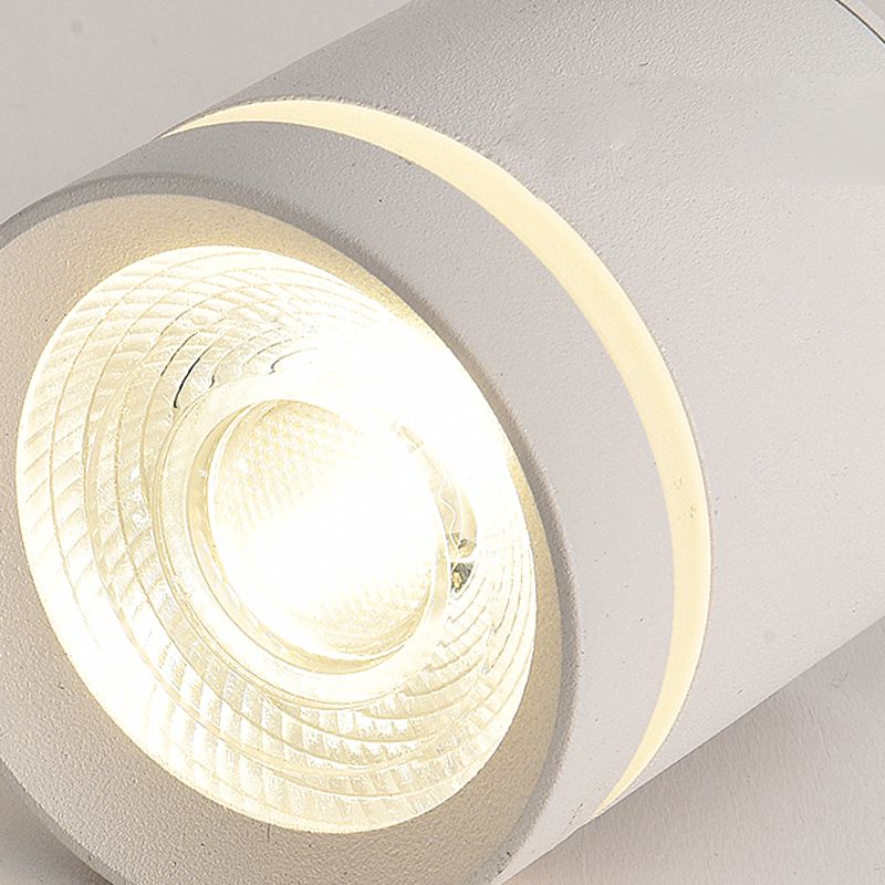 Cylinder Flush Mount Light Fixture Minimalist Metal LED Flush Mount Ceiling Light Fixture