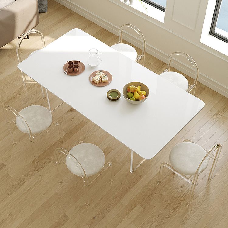 Modern 1/7 Pieces Dining Set Rectangle Stone Dining Table for Kitchen