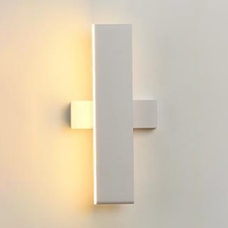 Single Black/White Modern Wall Mounted Sconce LED Wall Light for Living Room