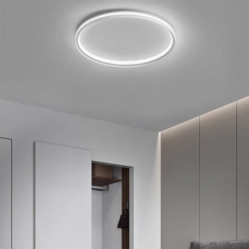 White Ceiling Light Contemporary LED Flush Mount Lighting for Home