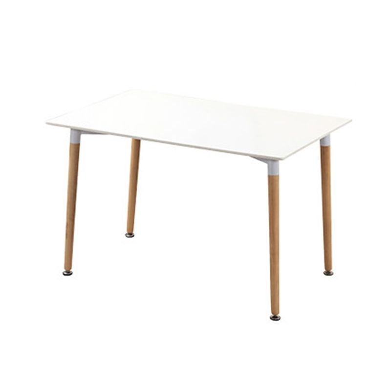 Rectangular Dining Table Modern Wood Tabletop for Living Room