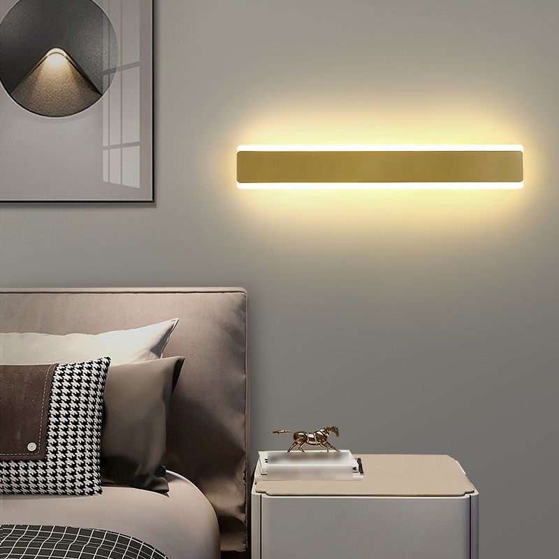 Wall Sconce Lighting Simple Style LED Metal Wall Mounted Light for Bedroom
