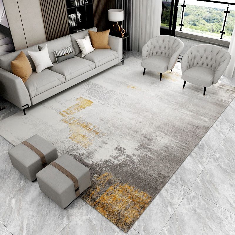 Modern Carpet Abstract Pattern Area Rug Stain Resistant Rug for Sitting Room