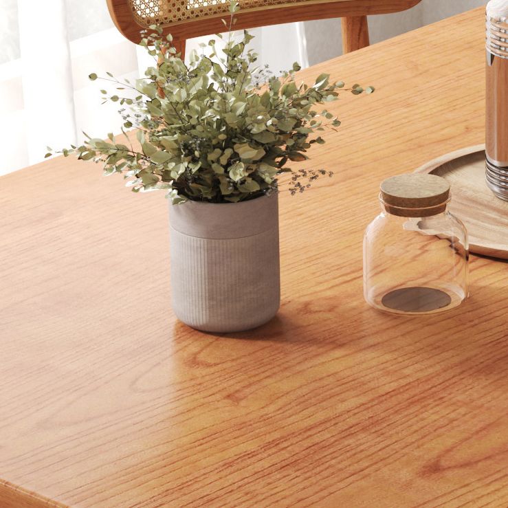 Modern Solid Wood Dining Table Double Pedestal Dining Table for Home Use