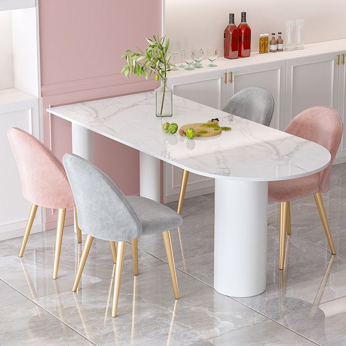 Glam Style Sintered Stone Dining Set 1/4/5 Pieces Dining Set for Dining Areas