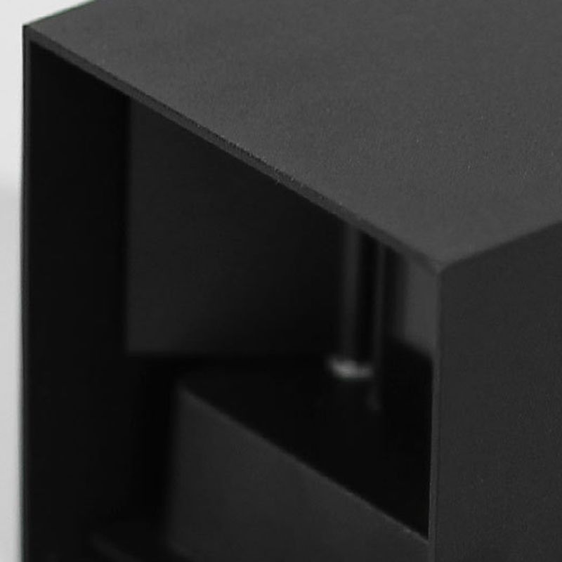 Modern Metal Wall Sconce Square Shape Wall Light with Acrylic Shade for Living Room