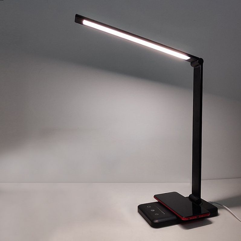 USB Table Lamp with Touch Control, Task Style Metal Folding Table Light