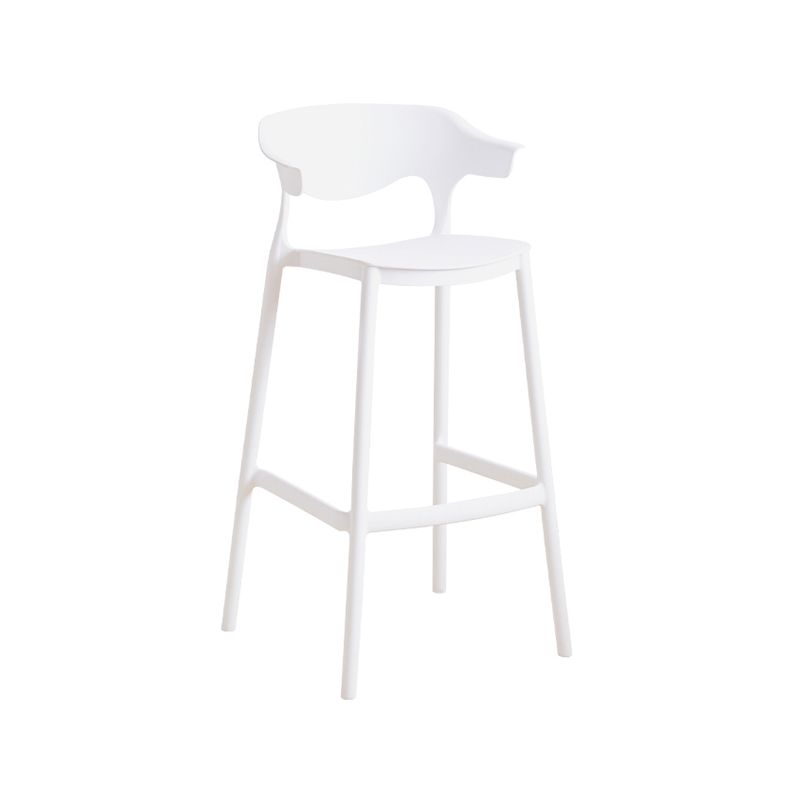 Taburete de mostrador de asiento cuadrado de estilo escandinavo PP PP para barra de cocina para bar