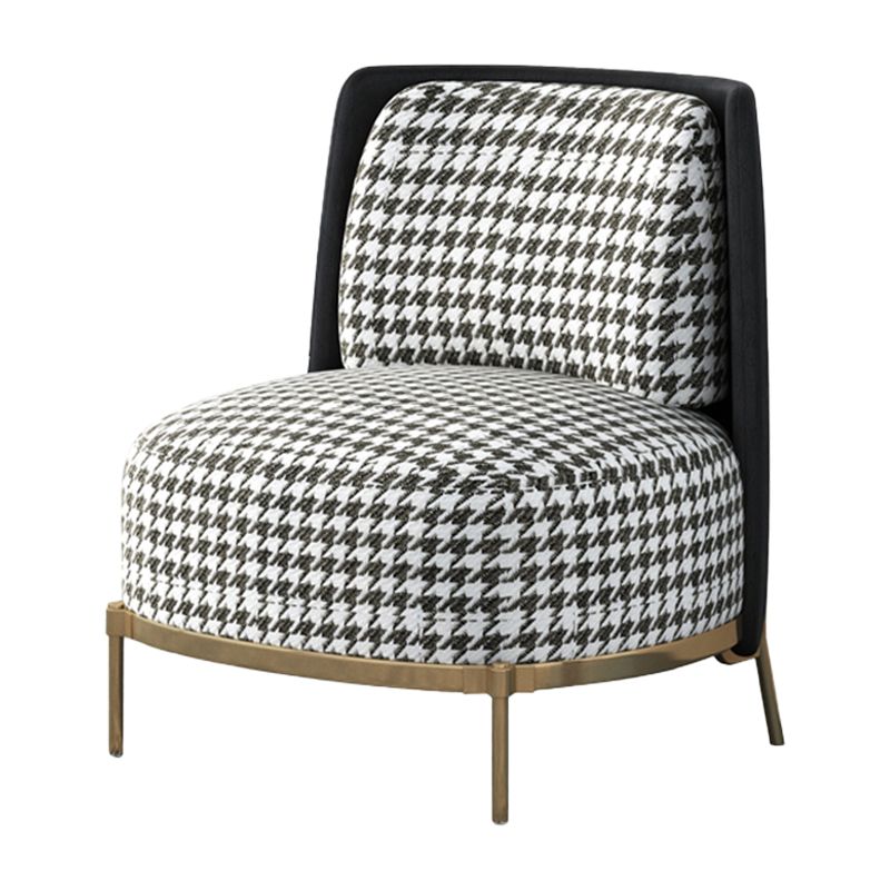 27.55" Wide Armless Chair Solid Wood Frame Chair with Basic Four Leg