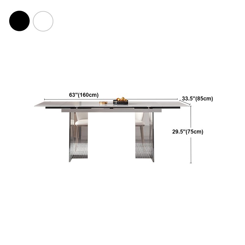 Nordic Glam 1/4/5/7 Pieces Dining Set Sintered Stone Dining Table Set for Home
