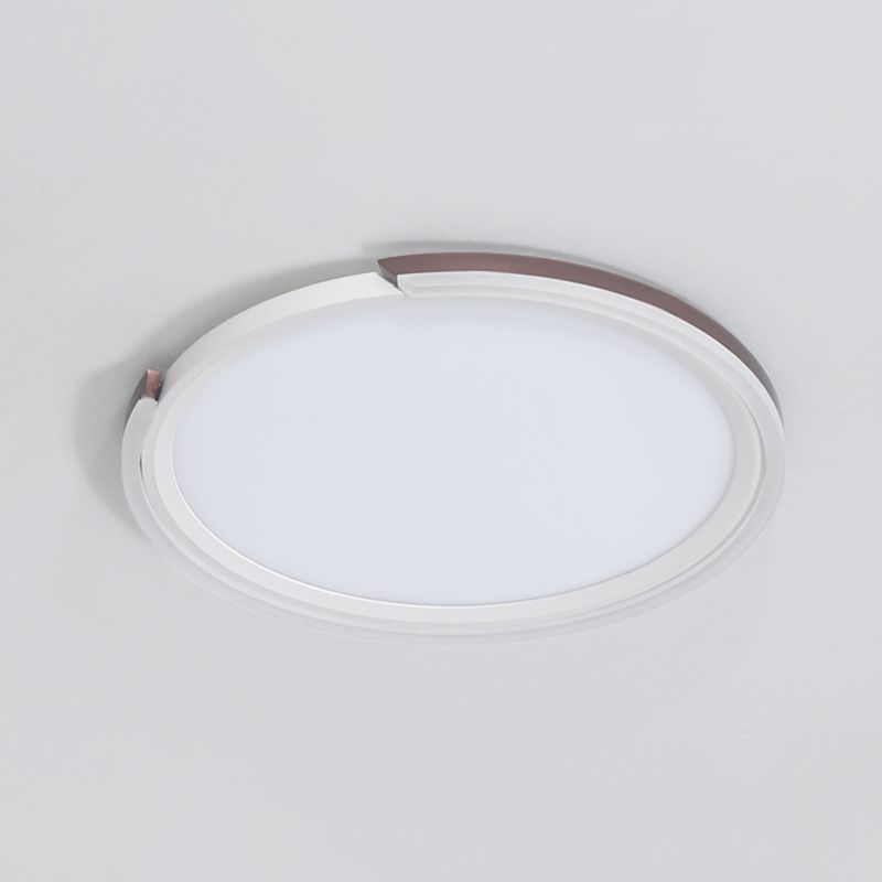 Extra dun rond aluminium plafondinbouw LED-inbouwlamp in Scandinavische stijl voor slaapkamer