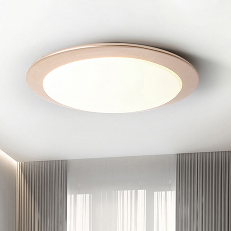 Vliegende Schotel Plafondlamp Nordic Acryl Goud/Zilver 16 "/20" Dia Geïntegreerde LED Plafondlamp voor Slaapkamer
