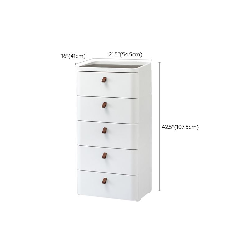 Scandinavian Dresser for Kids Chest (Vertical) Kids Nightstand in White