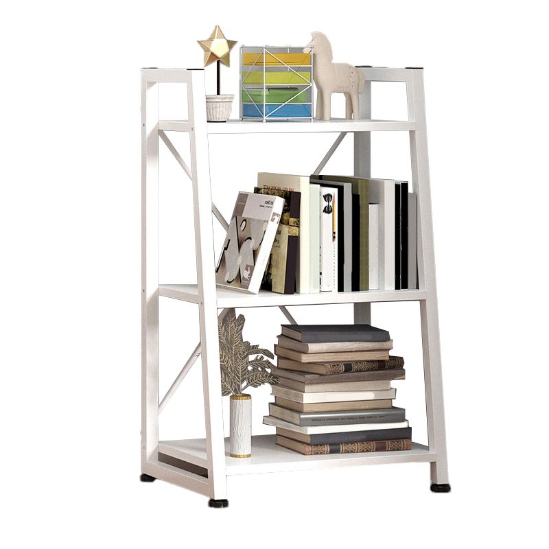 Modern Home Steel Book Shelf Ladder 12"W Matte Finish Bookcase