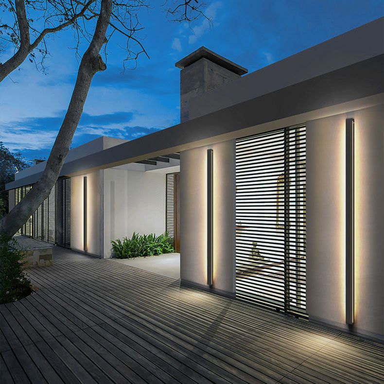 Moderner Stil Linearer Leuchtenleuchten Acryl 1 leichte Leuchten für Outdoor