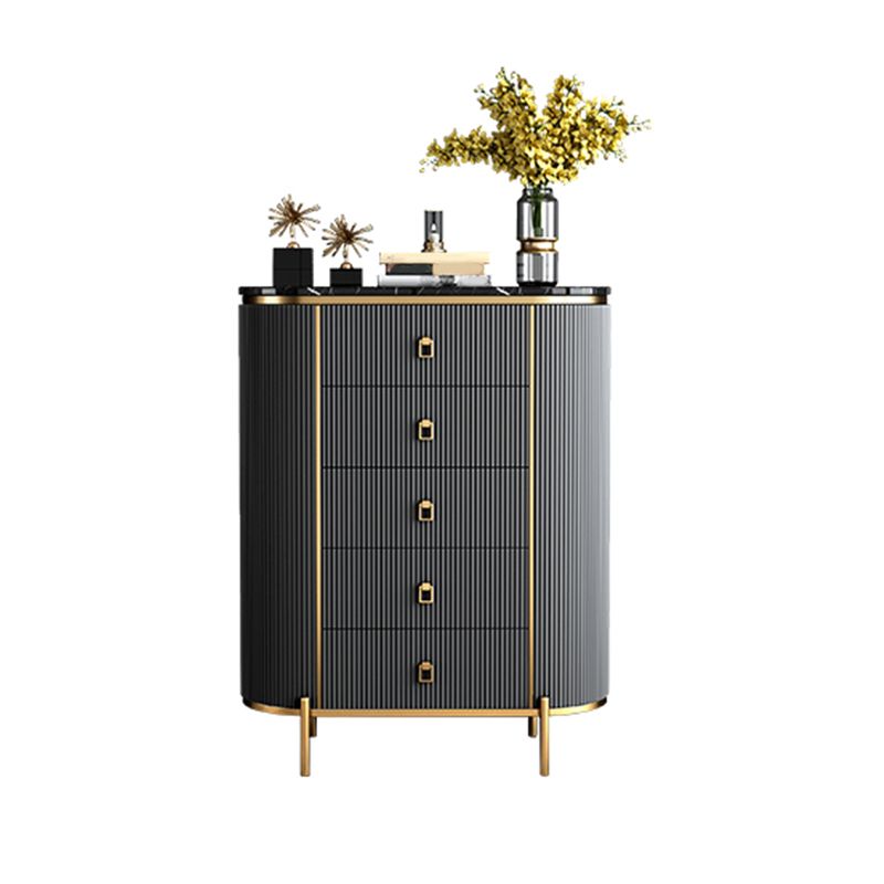 Classic Glam Vertical Lingerie Chest Stone Storage Chest for Bedroom