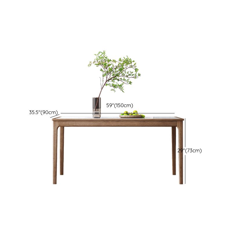 1/5/7 Pieces Modern Sintered Stone Top 4 Legs Dining Set for Home