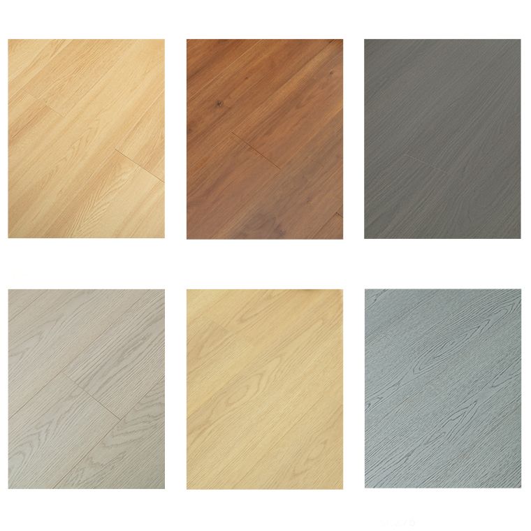 Modern E0 Solid Wood Laminate Flooring in Natural, Click-Lock, Waterproof