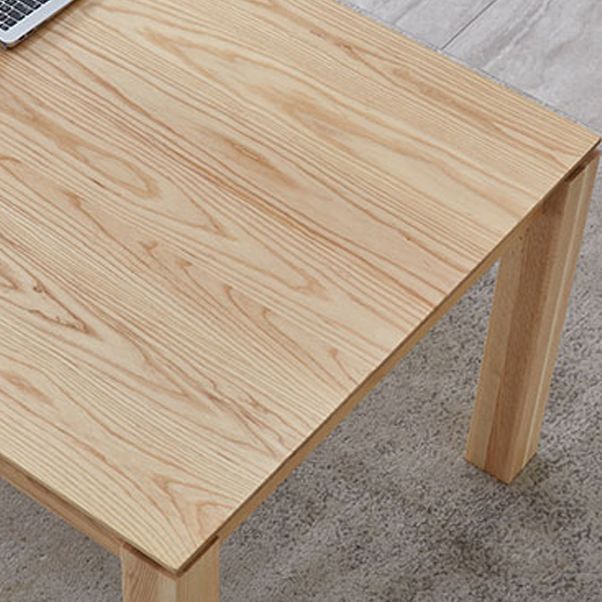 Wood Dining Table Rectangle Modern Table with 4 Legs for Restaurant