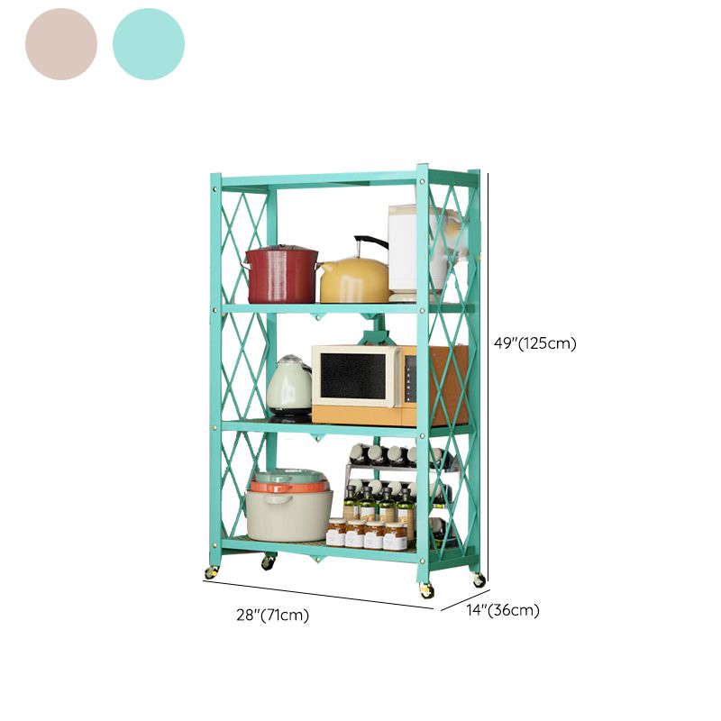 Modern Metal Bookcase Geometric Bookshelf for Living Room, 28" L X 14.5" W