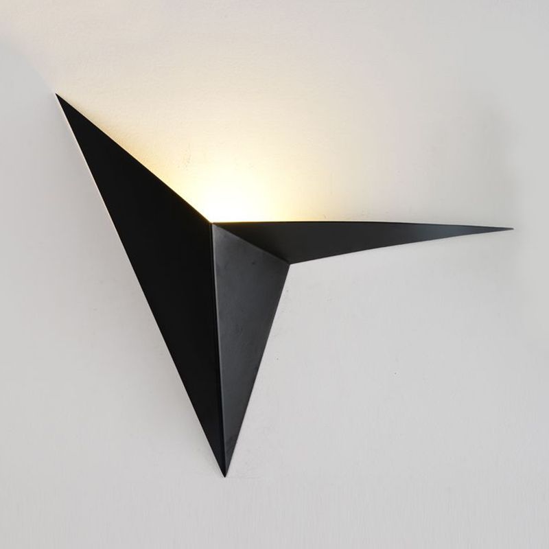 Single Modernism White/Black Wall Mounted Sconce Unique Wall Light for Foyer
