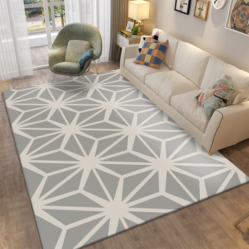 Stijlvol geometrisch gebied Tapijt Modern Patchwork Indoor Truug Polyester Tapijt voor woonkamer