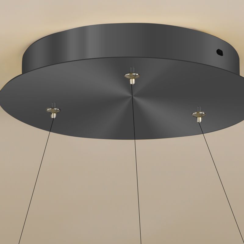 Moderne eenvoudige stijl LED hanger kroonluchter licht metalen hangerverlichting voor woonkamer