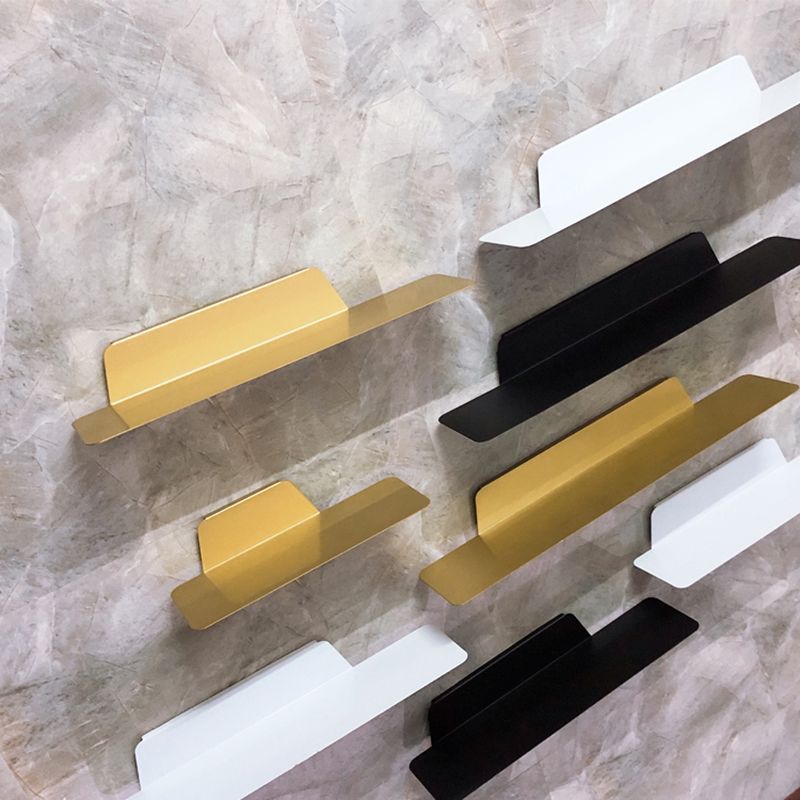 Scandinavian Metal Floating Bookcase 6" Wide Living Room Book Shelf