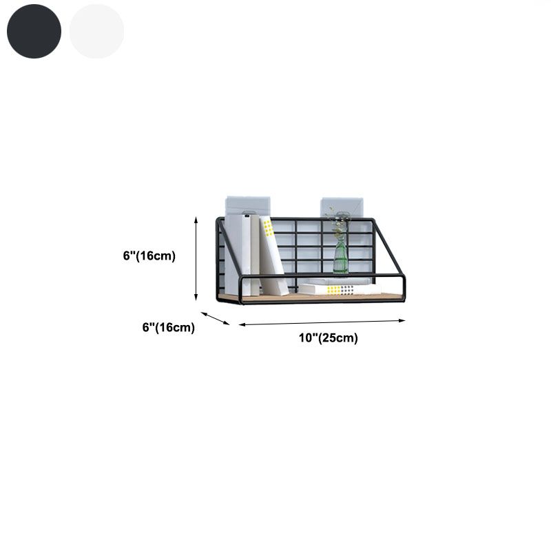 Modern Metal Bookcase, Geometric Bookshelf for Any Room, 6.5" W